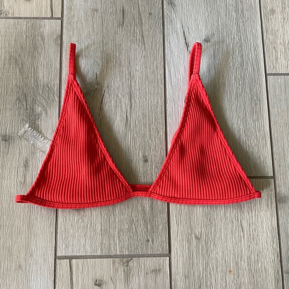 Minimale Animale Soho Rib Red Bikini Set